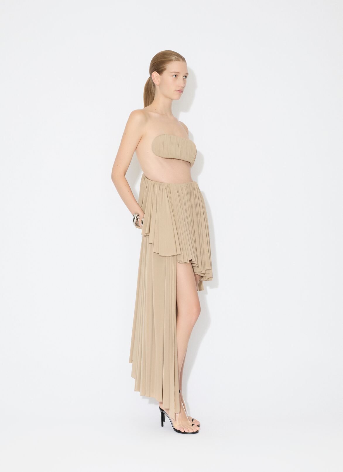 SOFT JERSEY SPIRAL DRESS ALAÏA  SOFT JERSEY SPIRAL DRESS